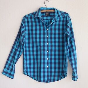vintage American Eagle boyfriend plaid button down shirt
